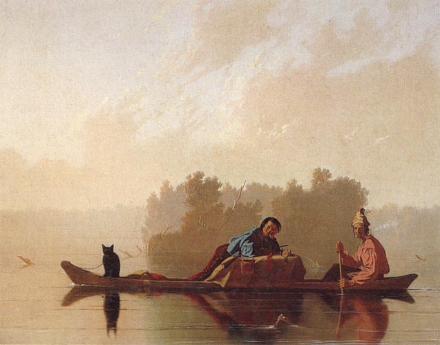 Fur Traders Descending the Missouri